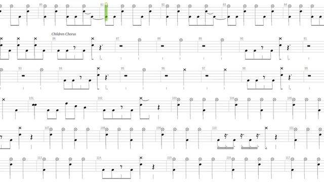 Vengeance Is Mine + Sentenced + Drum only + Drum tab
