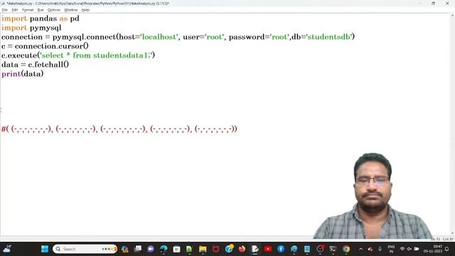Narayana Tech House Data Analysis by Python Mr. Narayana 9010607010