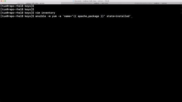 RHCE 8 - Using Ansible Variables in Inventory Files