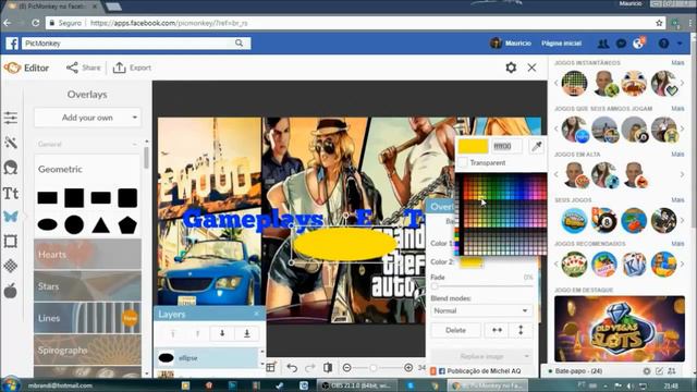 Como criar uma capa para o canal, usando o Pic Monkey