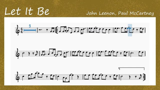 Let It Be: (violin, flauta, oboe...) (partitura con playback)