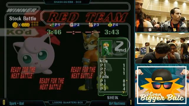 Even Bigger Balc EBB Doubles Losers Quarters - Babaganoush and Westballz vs Spark and Azel