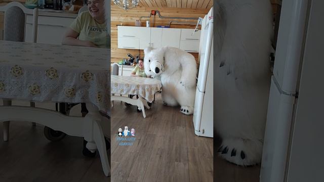 Умка приехал в с. Шошино 💐🐻❄️ на юбилей 55 лет