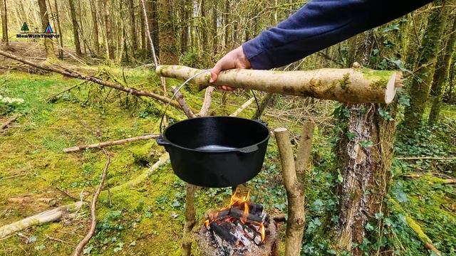 Waldfest ... ambJambalaya Rezept von Garnelen und Reis! Entspannendes Kochen im Wald