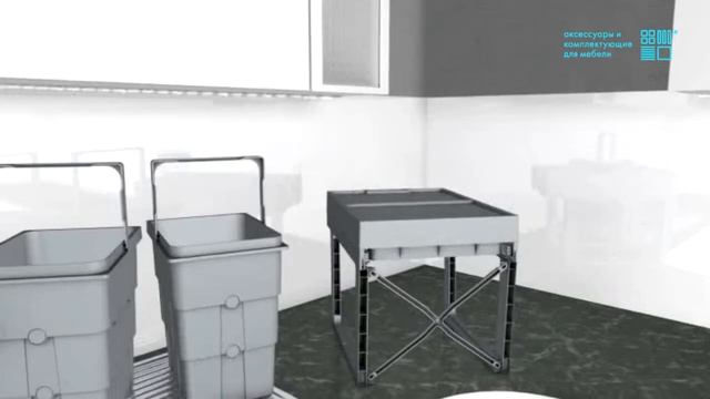 Установка системы сортировки Wasteboy для кухни
