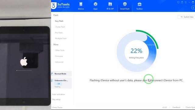 سوفتوير ايباد ميني 2 وحذف كلمة المرور | IPad Mini 2 - Unlock Password - Flashing Firmware - 3uTools