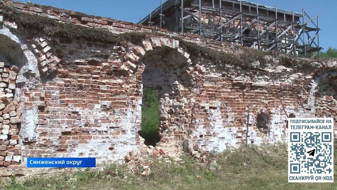 Древний монастырь XV века начали вновь восстанавливать в Сямженском округе