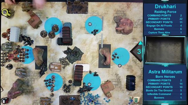 NEW CODEX GUARD VS DRUKHARI 40k live battle!
