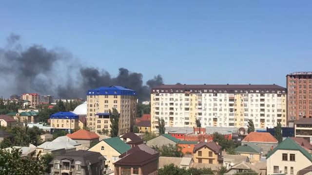 Пожар рынок Ирчи Казака !!! Махачкала 20.08.2017