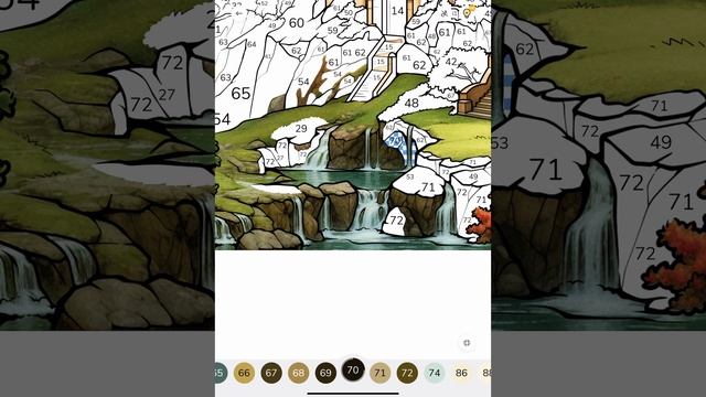 Zen Color With me Fairytale Castle Paint by Numbers app #relaxing #coloring #fantasy #architecture