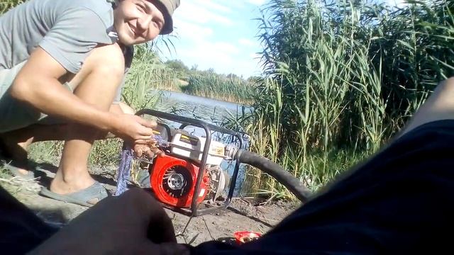 Как завести мотопомпу без стартера