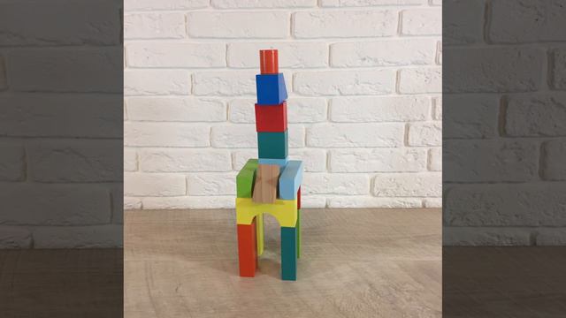 Деревянный конструктор "Радужный замок"  - развивающие игрушки Alatoys (Алатойс)