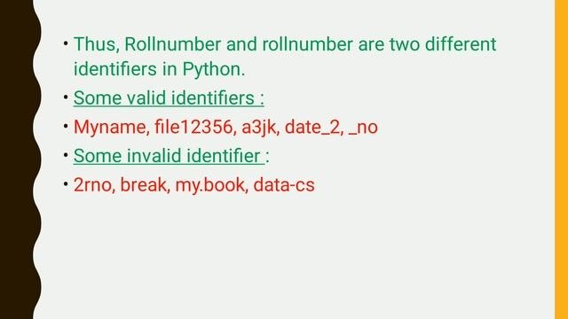 Python programmimg   Lecture- 3. Basic Character Set And Tokens