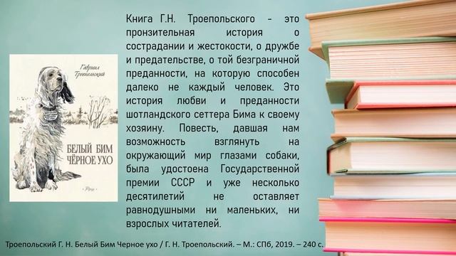 Видео-обзор  книги «Без добрых книг душа черствеет»