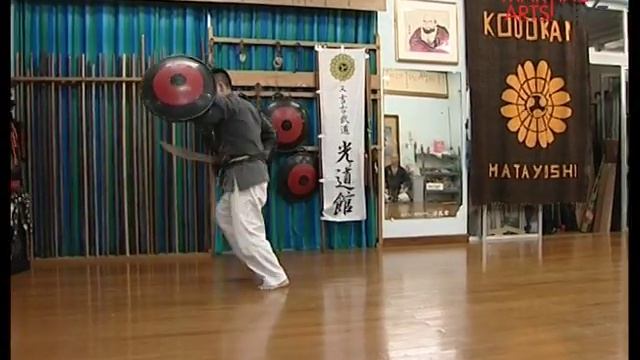 Matayoshi kobudo. Tinbe no kata.