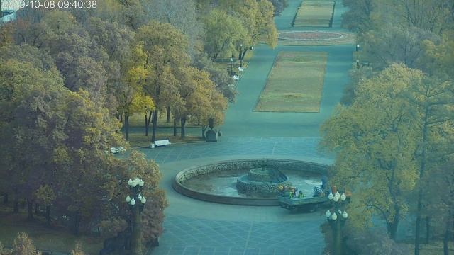 Консервация фонтана на зиму.