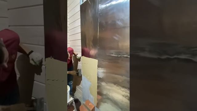 Изоляция стены для камина🔥👍