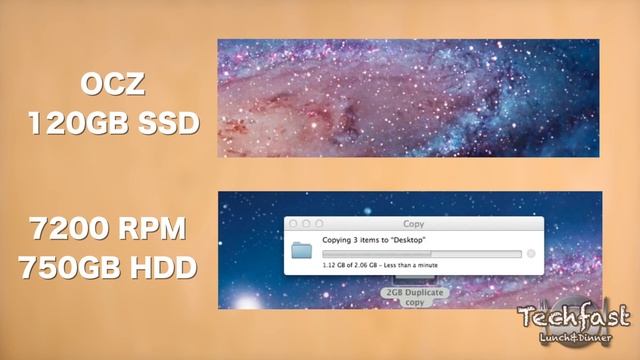 MacBook Pro: OCZ 120GB Vertex 3 SSD vs 7200 RPM HD - Speedtest & Bootup