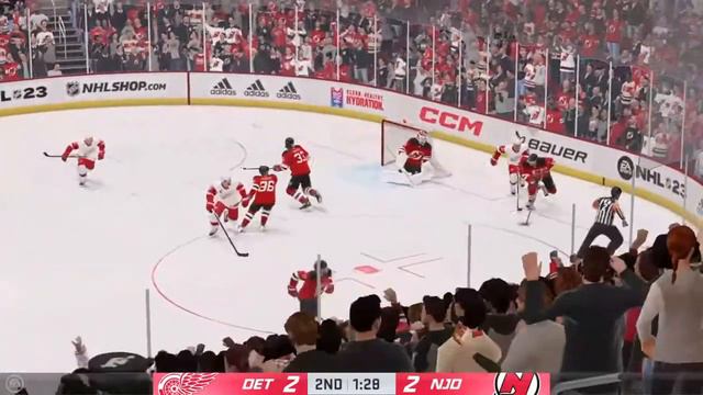 Detroit Vs New Jersey NHL 23 GM Connected Hockey League