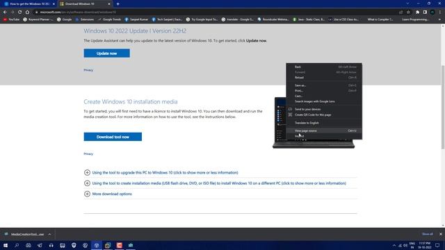 Windows 10 22H2 ISO — Official Download