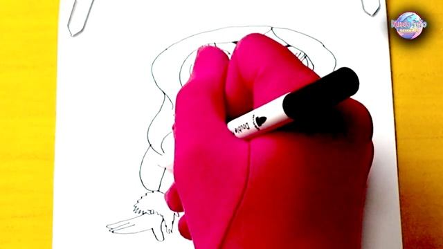 ?? Como dibujar e pintar com lápices de cores la muñeca Bratz morena  Tutorial de dibujo