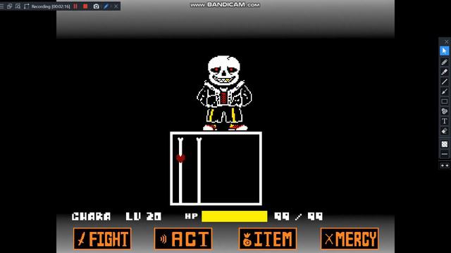 Ink sans phase 3 but its impossible (Inf hp)