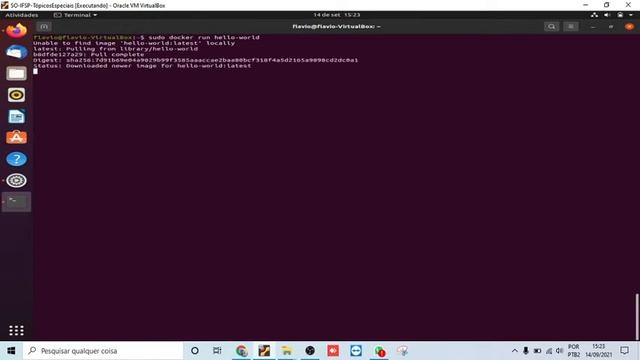 Docker   Criando a primeira imagem; Hello World