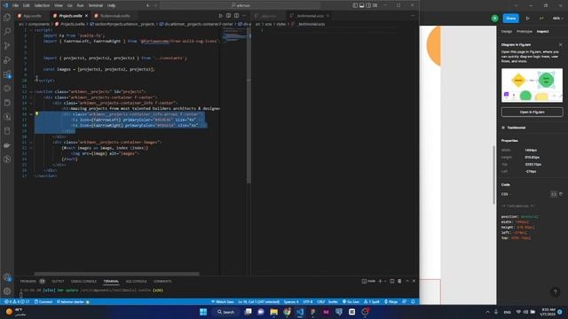 تطوير تصميم Figma باستخدام SvelteJS و SASS/SCSS