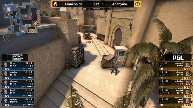 ШОК! Spirit vs Anonymo | PGL Major Antwerp 2022 Europe RMR B | Highlights | cs:go