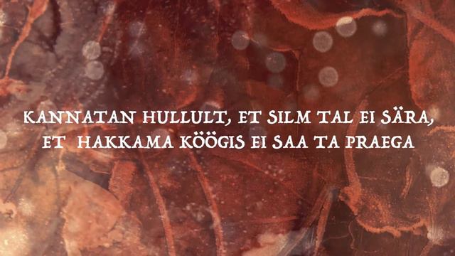 JETTE ÕNNETU LAUL - Etendusest "Nikolaus Ja Apelsinid"
