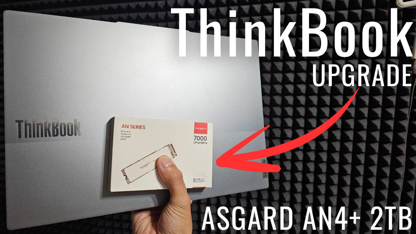 Установка SSD Asgard 2TB в Lenovo Thinkbook 16 G6+ | Тест скорости и разбор ноутбука