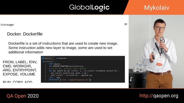 QA OPEN 2020  Сергій Бутенко  Docker for QA