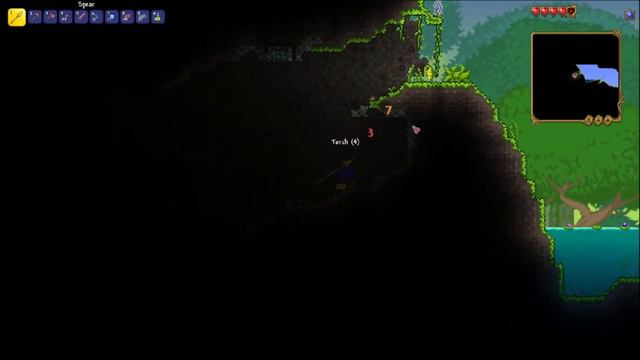 Terraria Day 2: Suffering