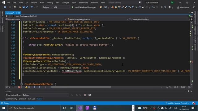 Vertex Buffer Creation [Vertex Buffers] | Vulkan Graphics/Games Programming
