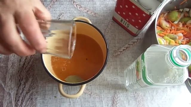 Салат из зеленых помидор. Green tomato salad