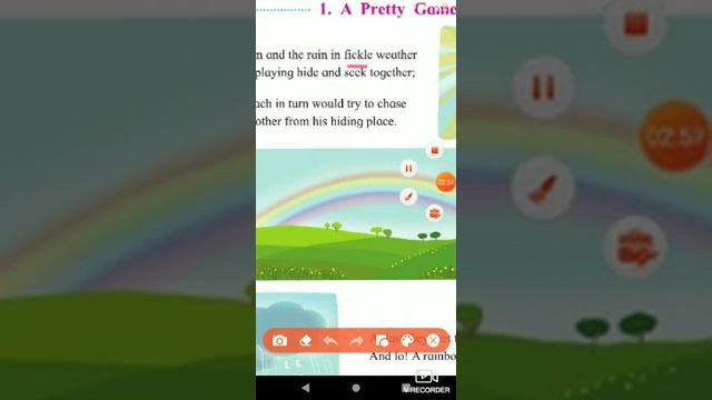 English Poem A Pretty Game Std 3