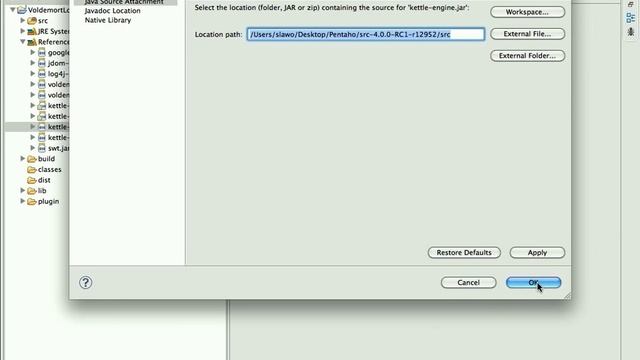 Setup the Eclipse project for the Voldemort Kettle plugin