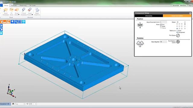 3a. Edgecam TestDrive tutorial  - Creating stock and fixtures