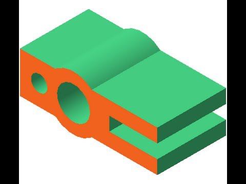 Видеоуроки Компас 3D. Урок 5 Создаем чертеж простого горизонтального разреза детали