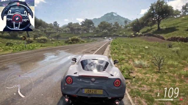Alfa Romeo 4C 2014 (777HP) - Forza Horizon 5 | Steering Wheel FlashFire SUZUKA WHEEL 900A Gameplay