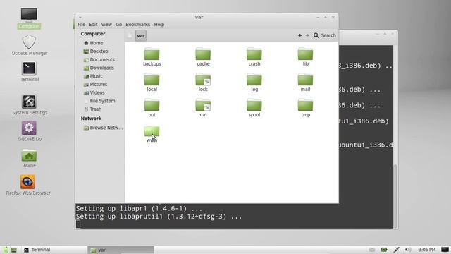 install apache server in linux mint 13