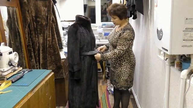 Перешить шубу из норки .