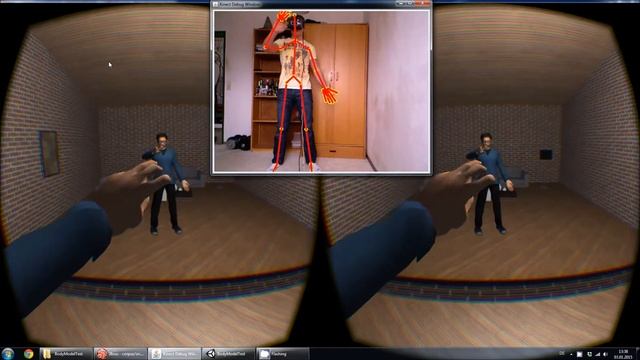 VR Living Room (Kinect + Leap Motion + Oculus Rift)