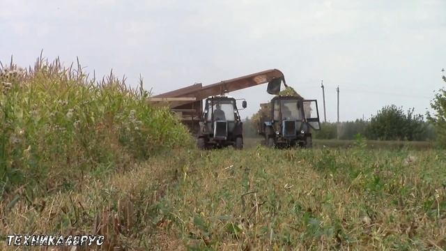 Путешествие назад в 90е - заготовка силоса комбайном КСС-2,6
