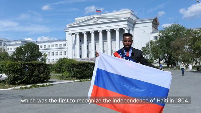 UrFU Student from the Republic of Haiti Congratulated Everyone on Russia Day 2024