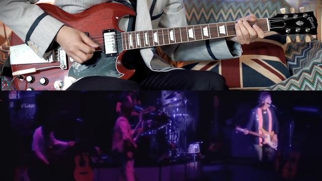 Let Me Roll It Live Rockshow Paul McCartney  Wings Guitar Cover: Jimmys Part with Gibson SG