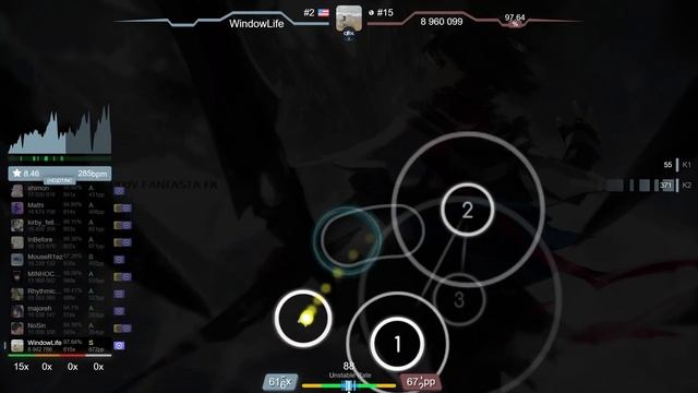 9.2⭐ WindowLife | AKI AKANE - FIRST [Saut's Extra] +DT 97.48% (943pp FC) - osu!