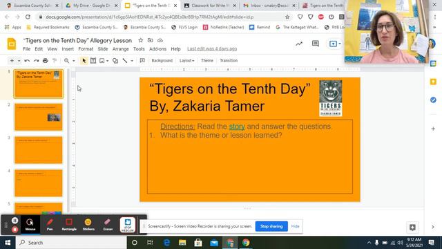 "Tigers on the Tenth Day" Notes & Tutorial