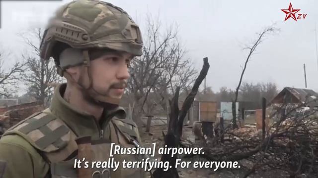 Украинский военный жалуется на русскую авиацию.mp4