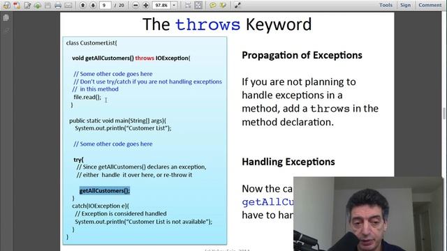 Intro to Java. Unit7. Error Handling. Exceptions (in Russian)